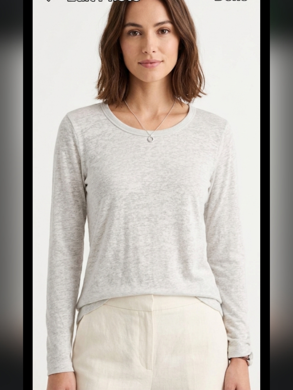 Mudd Burnout Long Sleeve Tee T Shirt M White Babydoll 90s Y2K Grunge #11